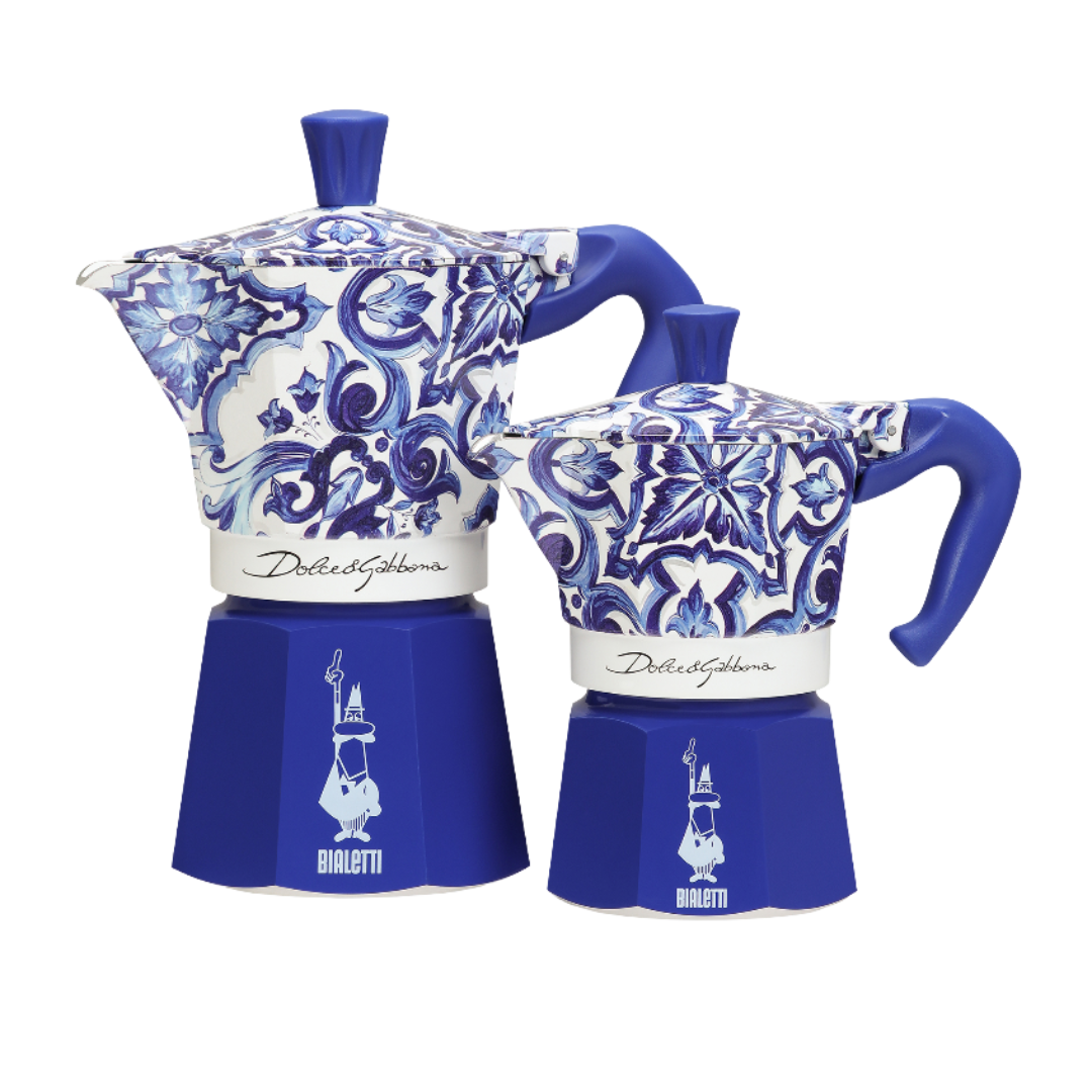 Bialetti X Dolce&Gabbana Blue Mediterranean Moka Express Brew Italia