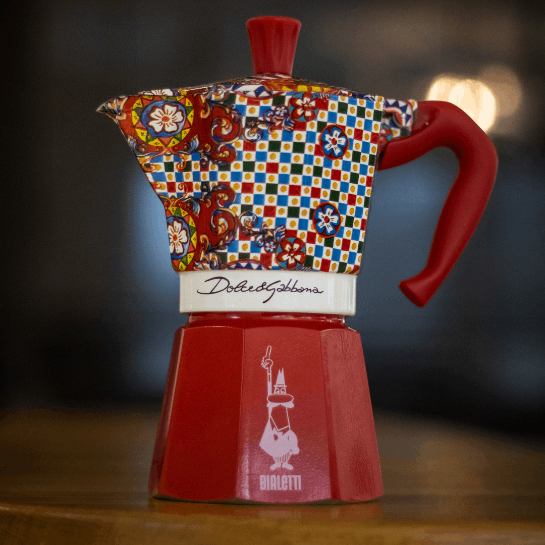 Bialetti X Dolce&Gabbana Sicilian Cart Moka Express | 3 or 6 cup Brew Italia