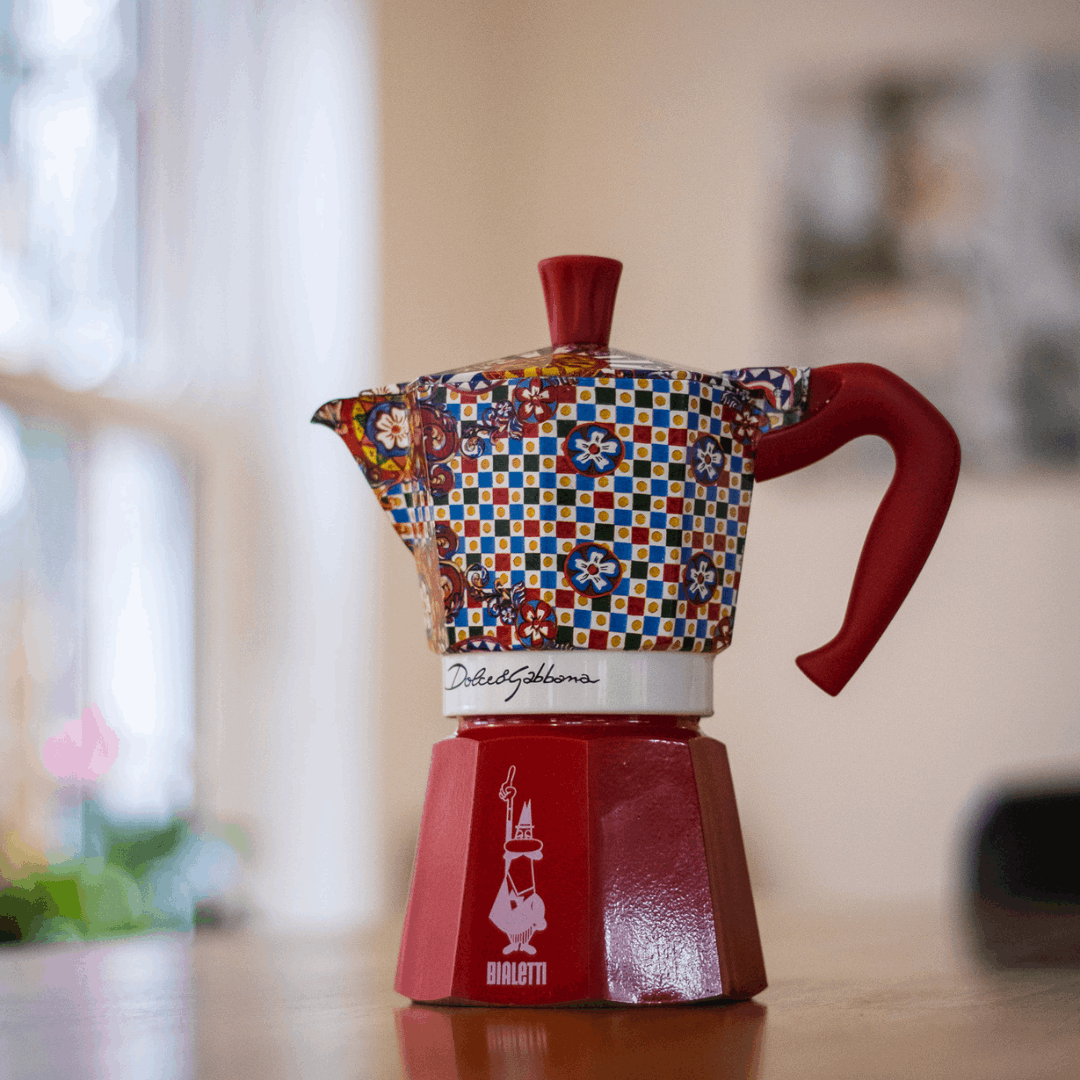 Bialetti X Dolce&Gabbana Sicilian Cart Moka Express | 3 or 6 cup Brew Italia
