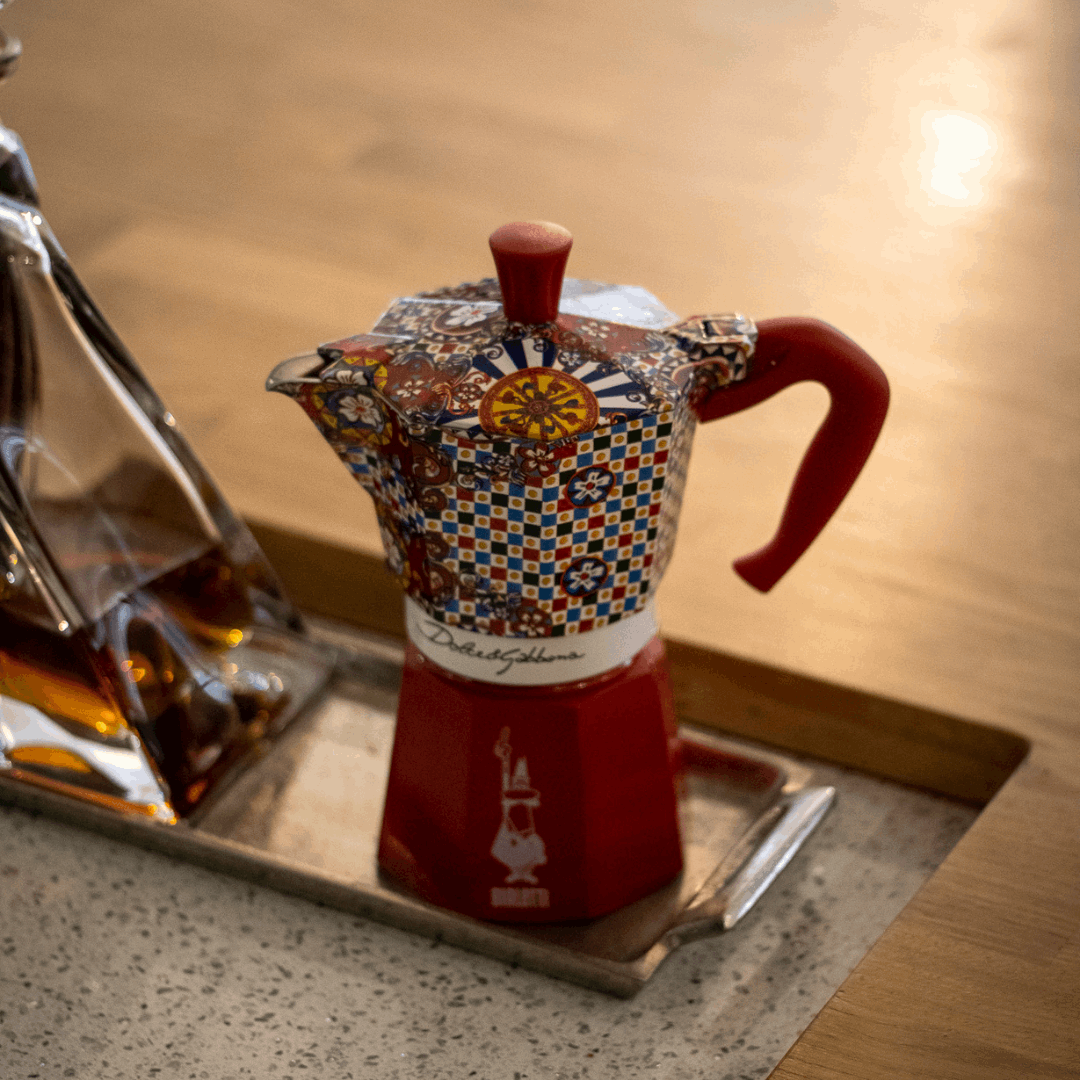 Bialetti X Dolce&Gabbana Sicilian Cart Moka Express | 3 or 6 cup Brew Italia