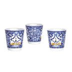 Bialetti X Dolce&Gabbana Blue Mediterranean Gift Set (3 cup Moka and Stirrer set) Brew Italia