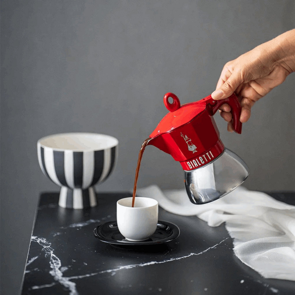 Red Moka Induction Exclusive | 2 or 4 cup Brew Italia