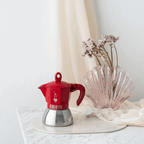 Red Moka Induction Exclusive | 2 or 4 cup Brew Italia