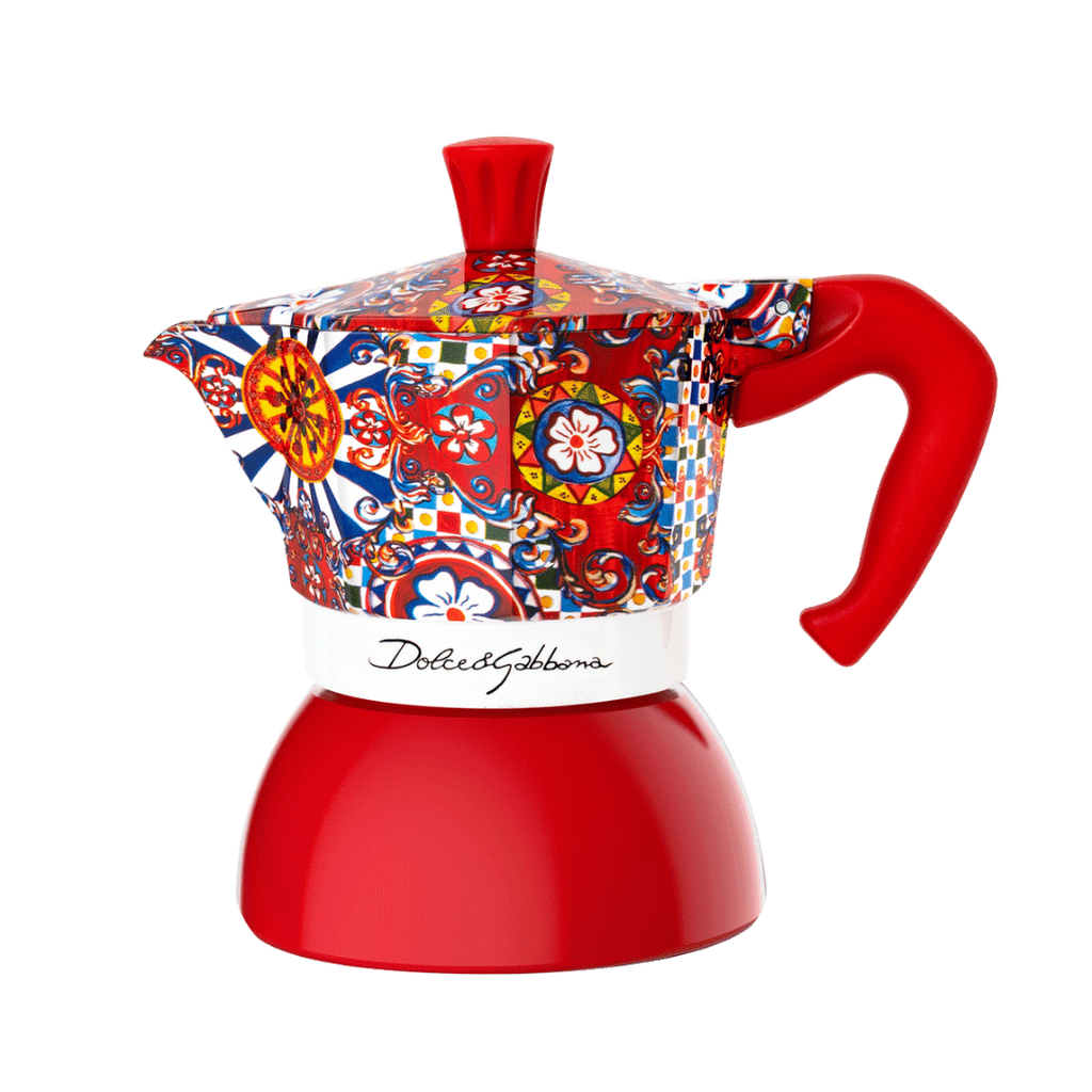 Bialetti X Dolce&Gabbana Sicilian Cart Moka Induction | 2 or 4 cup | Red Brew Italia