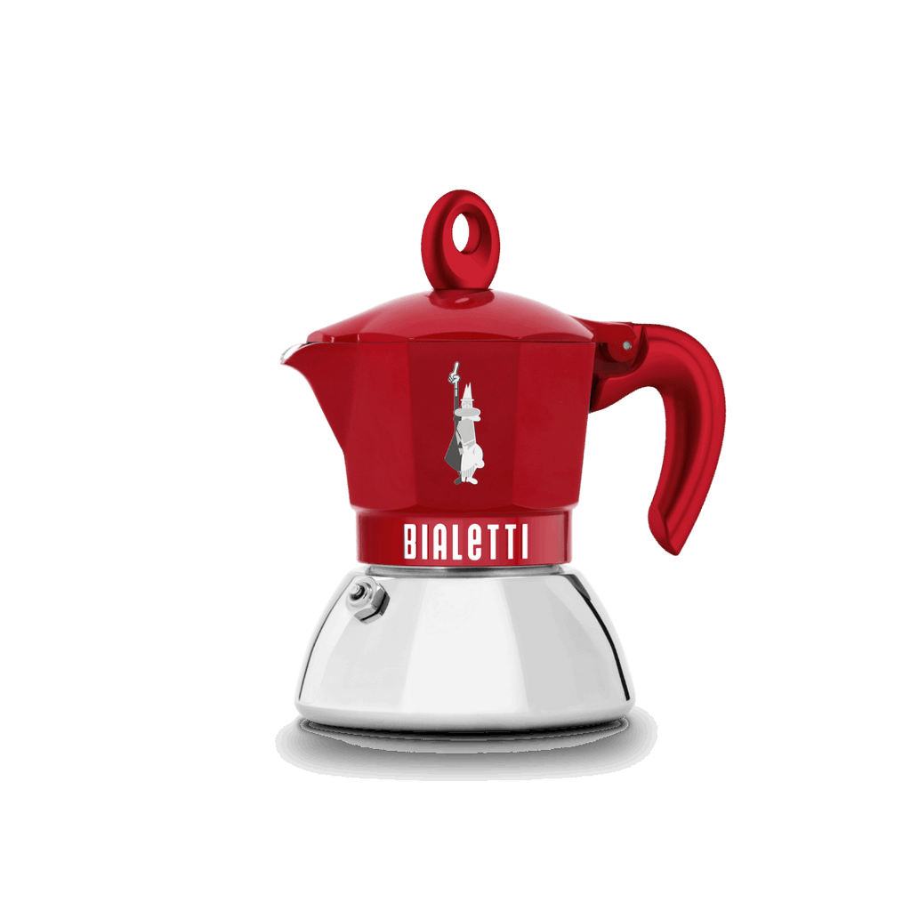 Red Moka Induction Exclusive | 2 or 4 cup 4 Cup Brew Italia