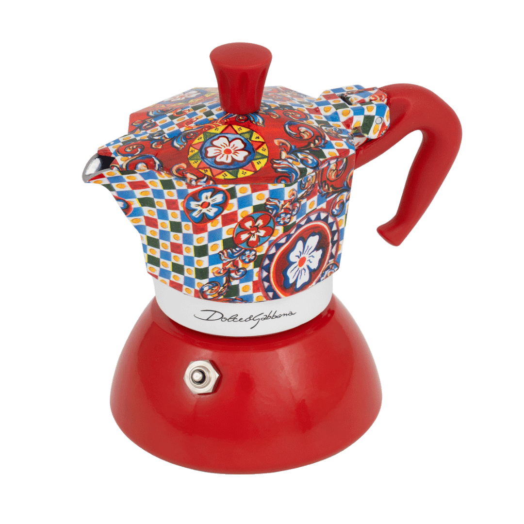 Bialetti X Dolce&Gabbana Sicilian Cart Moka Induction | 2 or 4 cup | Red Brew Italia