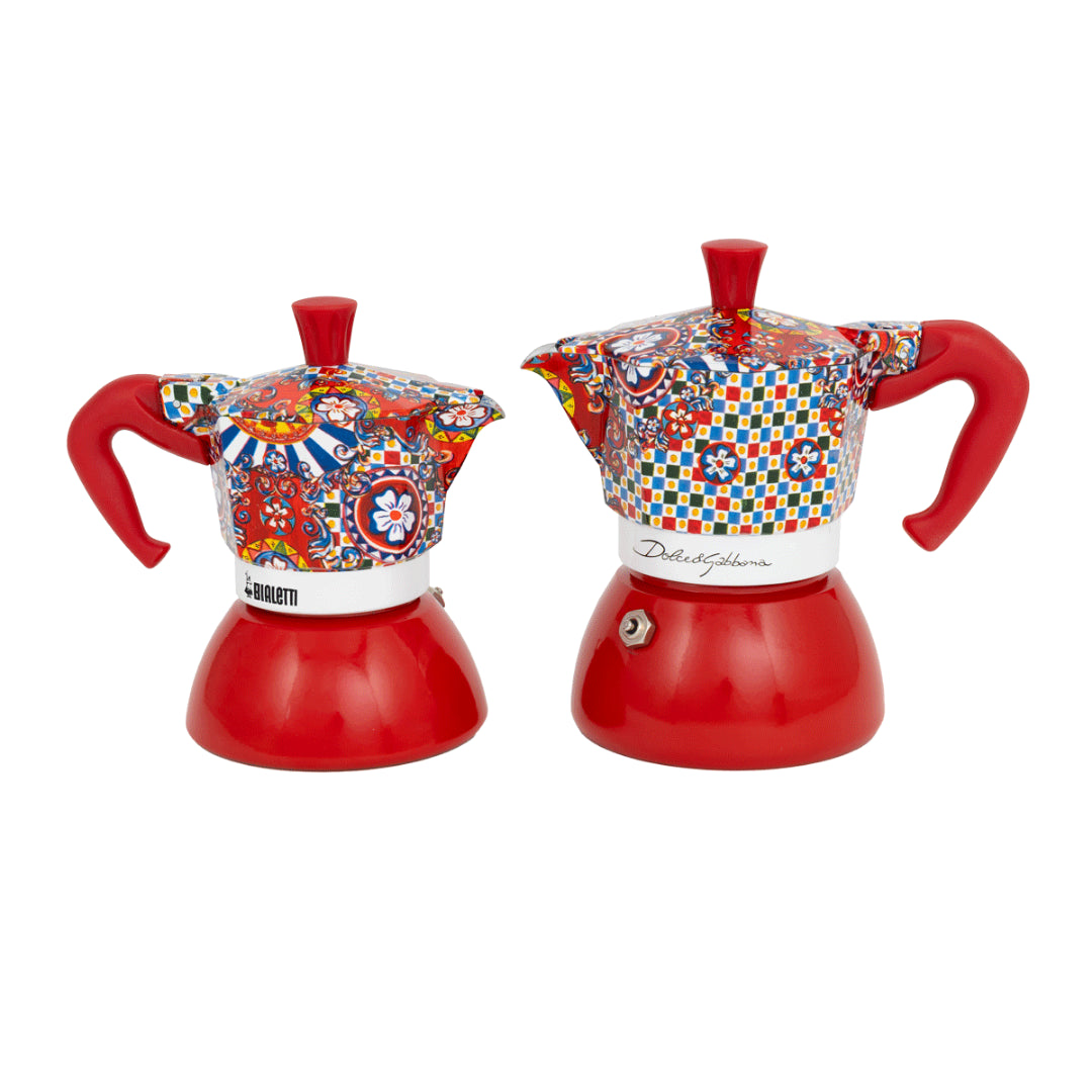 Bialetti X Dolce&Gabbana Sicilian Cart Moka Induction | 2 or 4 cup | Red Brew Italia