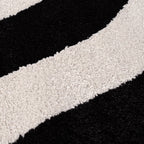 Joli Wave Black & White Rug | Rectangular | 80x150cm − 200x290cm The Rugs