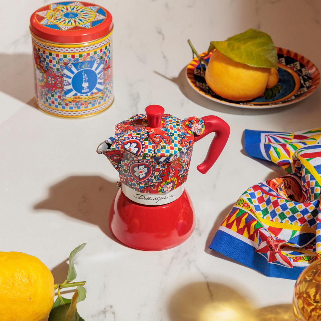 Bialetti X Dolce&Gabbana Sicilian Cart Moka Induction | 2 or 4 cup | Red Brew Italia