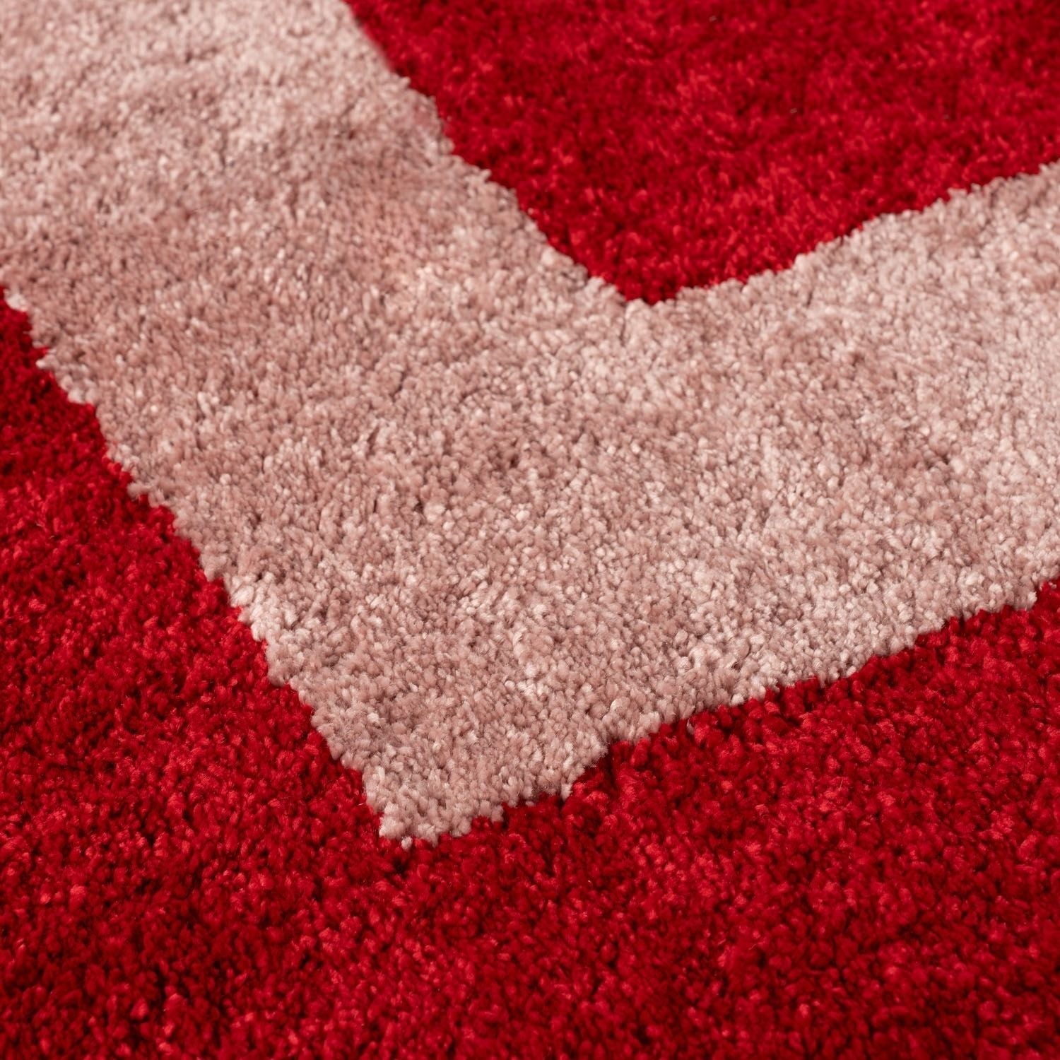 Joli Geometric Red & Pink Rug | Rectangular | 80x150cm − 200x290cm The Rugs