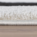 Joli Wave Black & White Rug | Rectangular | 80x150cm − 200x290cm The Rugs
