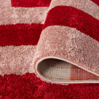 Joli Geometric Red & Pink Rug | Rectangular | 80x150cm − 200x290cm The Rugs
