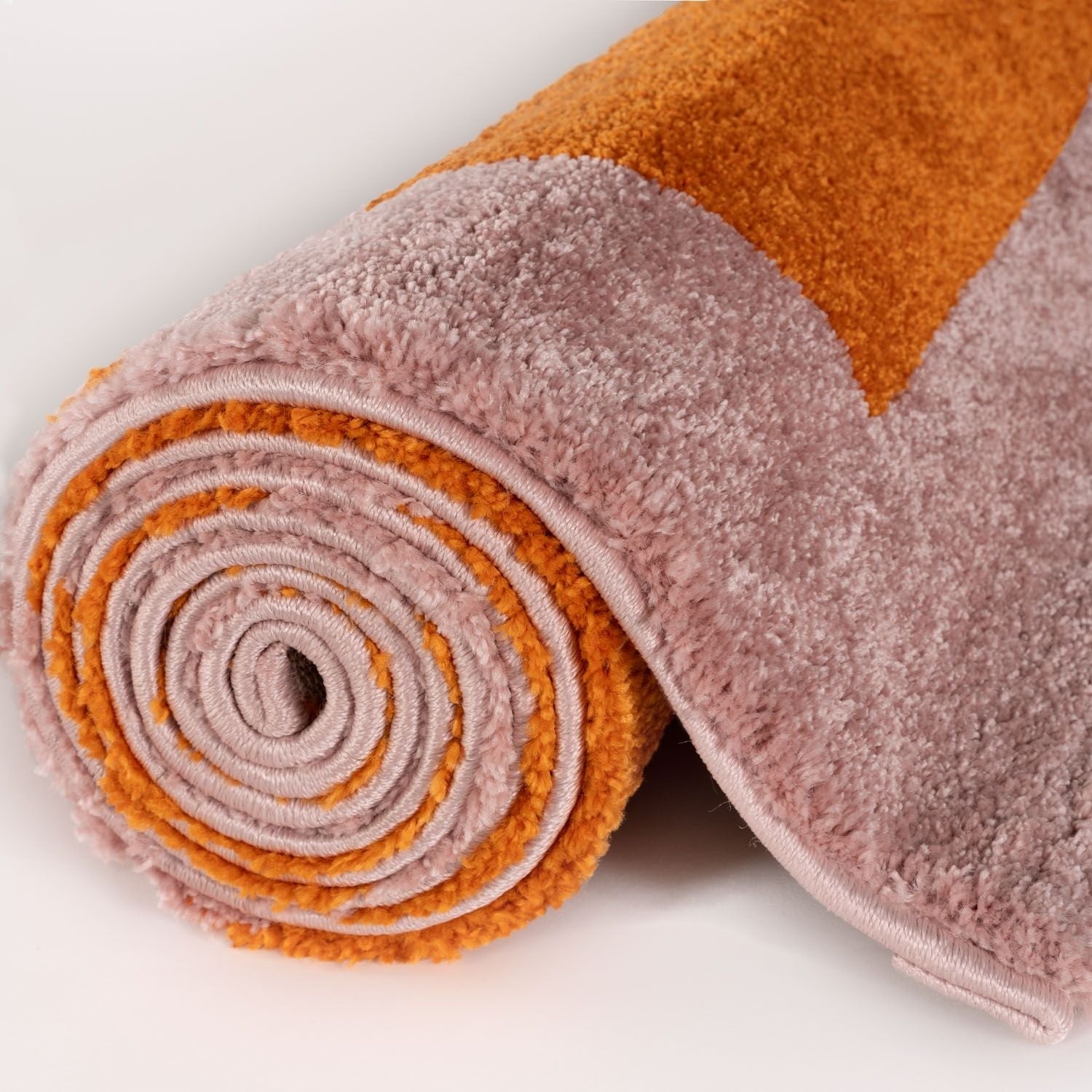 Joli Geometric Orange & Pink Rug | Rectangular | 80x150cm − 200x290cm The Rugs