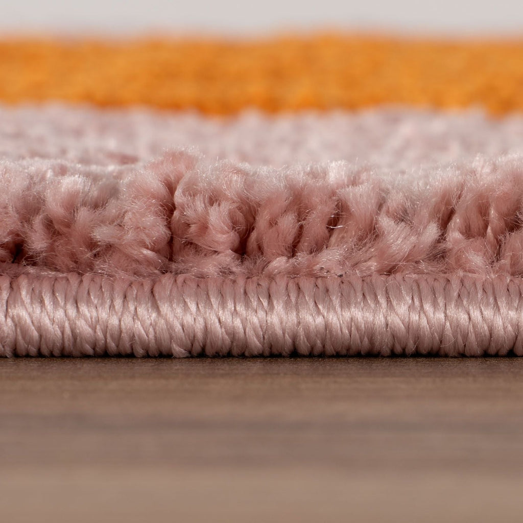 Joli Wavy Stripes Orange & Pink Rug | Rectangular | 80x150cm − 200x290cm The Rugs