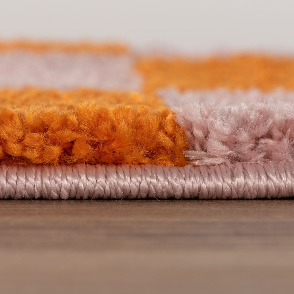 Joli Wave Orange & Pink Rug | Rectangular | 80x150cm − 200x290cm The Rugs