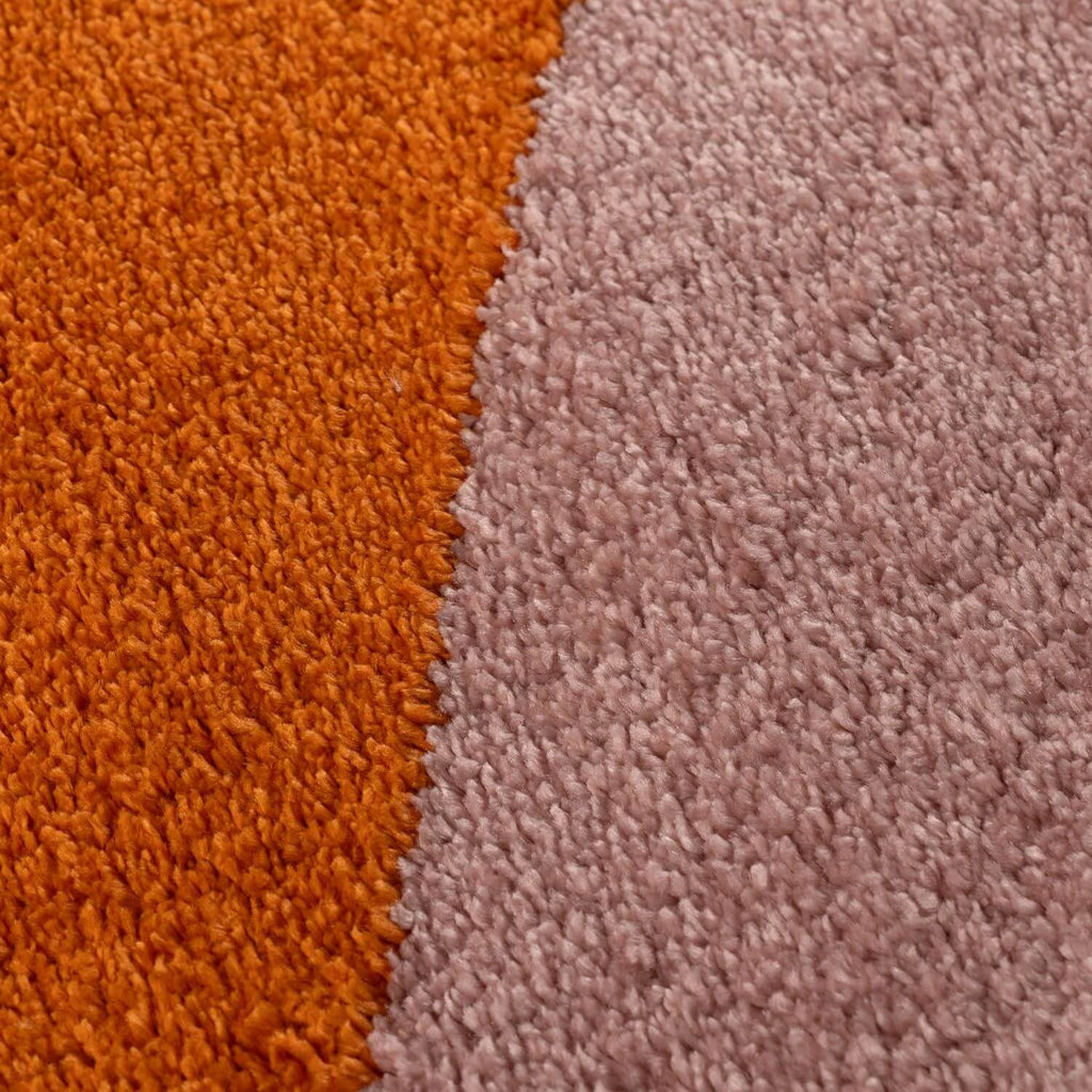 Joli Wave Orange & Pink Rug | Rectangular | 80x150cm − 200x290cm The Rugs
