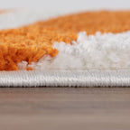Joli Geometric Orange & White Rug | Rectangular | 80x150cm − 200x290cm The Rugs