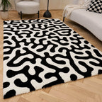 Joli Black & White Doodle Rug | Rectangular | 80x150cm − 200x290cm The Rugs