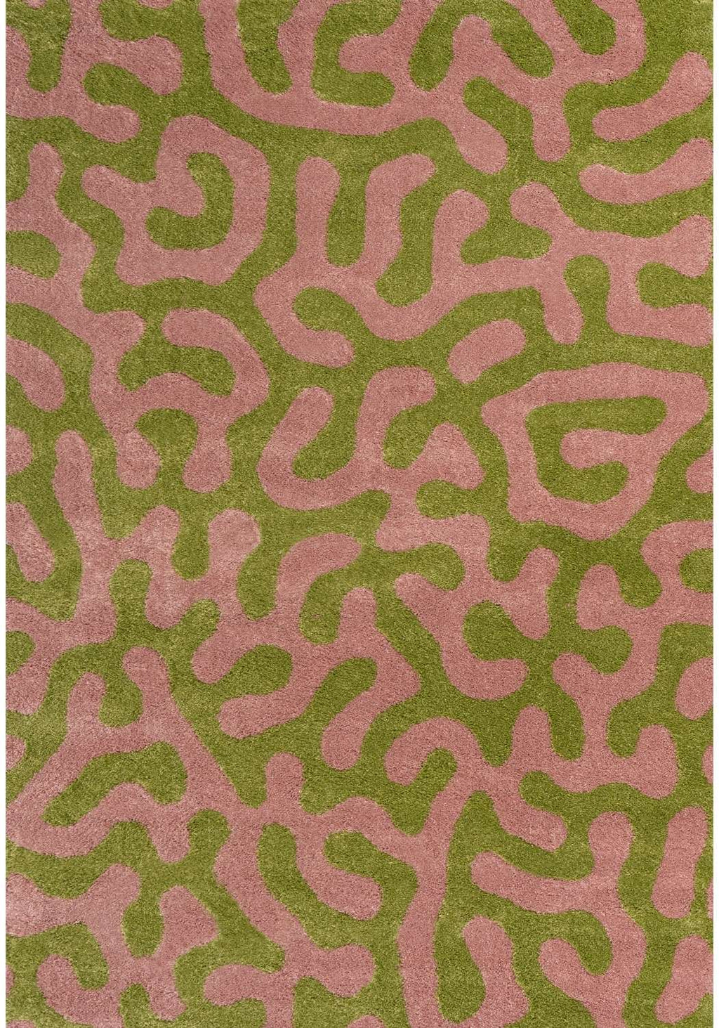 Joli Green & Pink Doodle Rug | Rectangular | 80x150cm − 200x290cm The Rugs