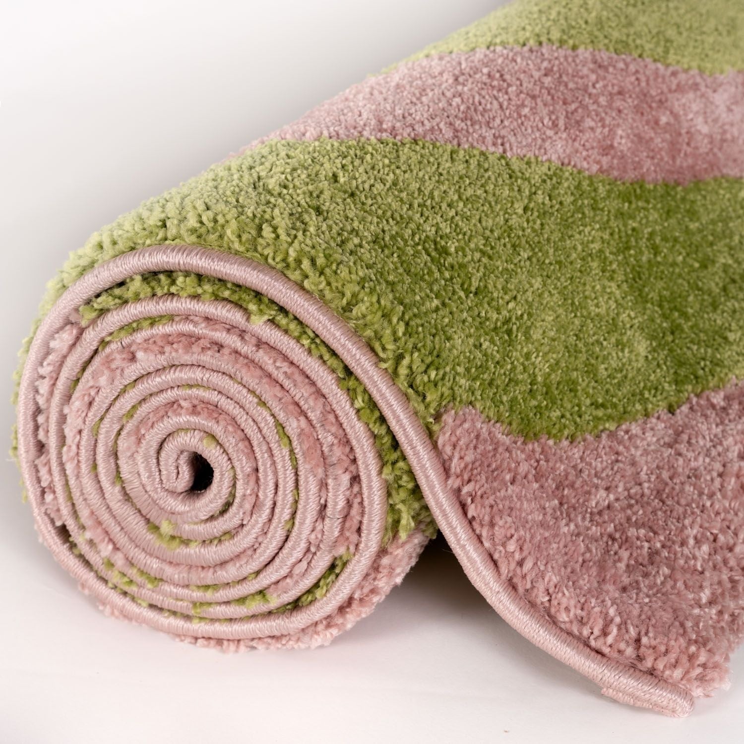 Joli Wave Green & Pink Rug | Rectangular | 80x150cm − 200x290cm The Rugs