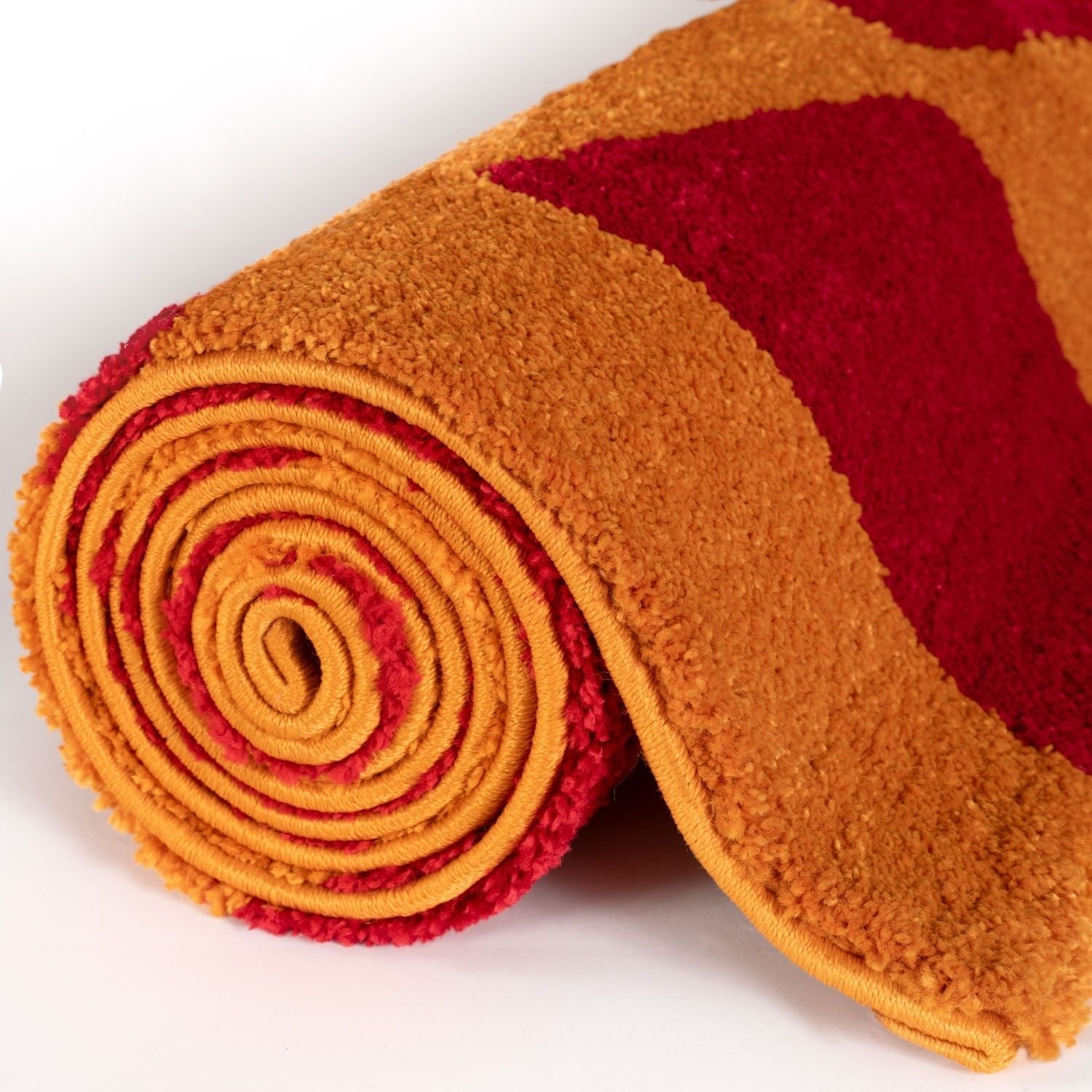 Joli Checkered Red & Orange Rug | Rectangular | 80x150cm − 200x290cm The Rugs