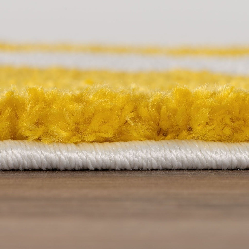 Joli Geometric Yellow & White Rug | Rectangular | 80x150cm − 200x290cm The Rugs