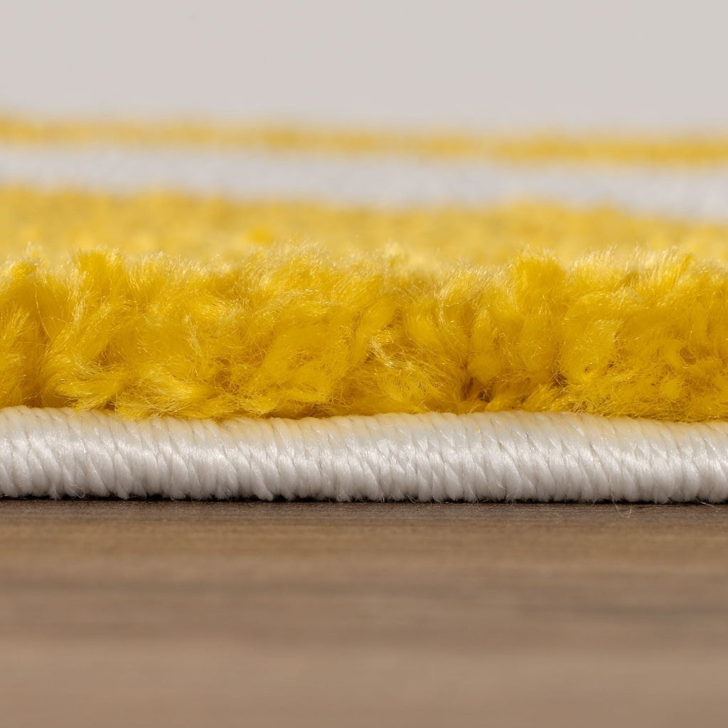 Joli Checkered Yellow & White Rug | Rectangular | 80x150cm − 200x290cm The Rugs
