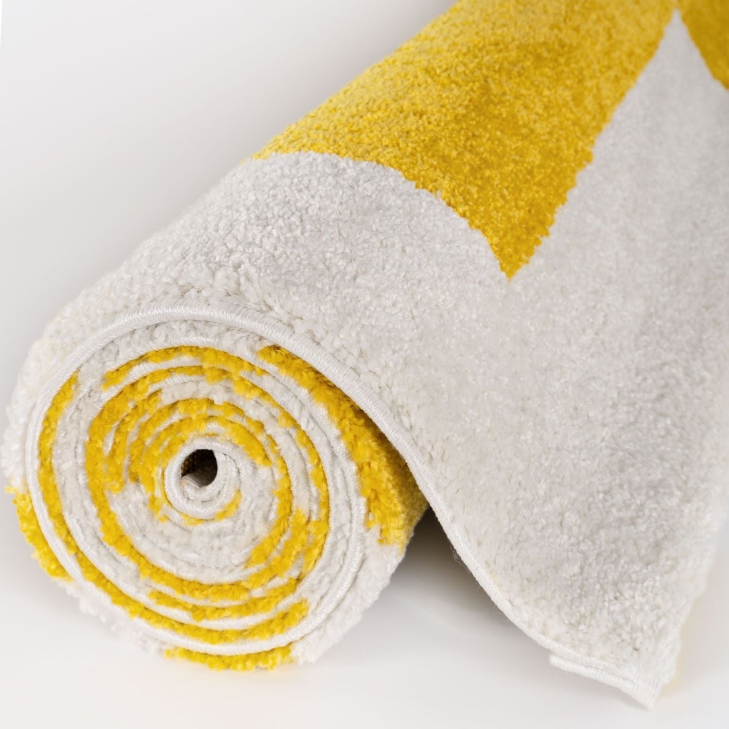 Joli Geometric Yellow & White Rug | Rectangular | 80x150cm − 200x290cm The Rugs