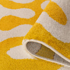 Joli Yellow & White Doodle Rug | Rectangular | 80x150cm − 200x290cm The Rugs