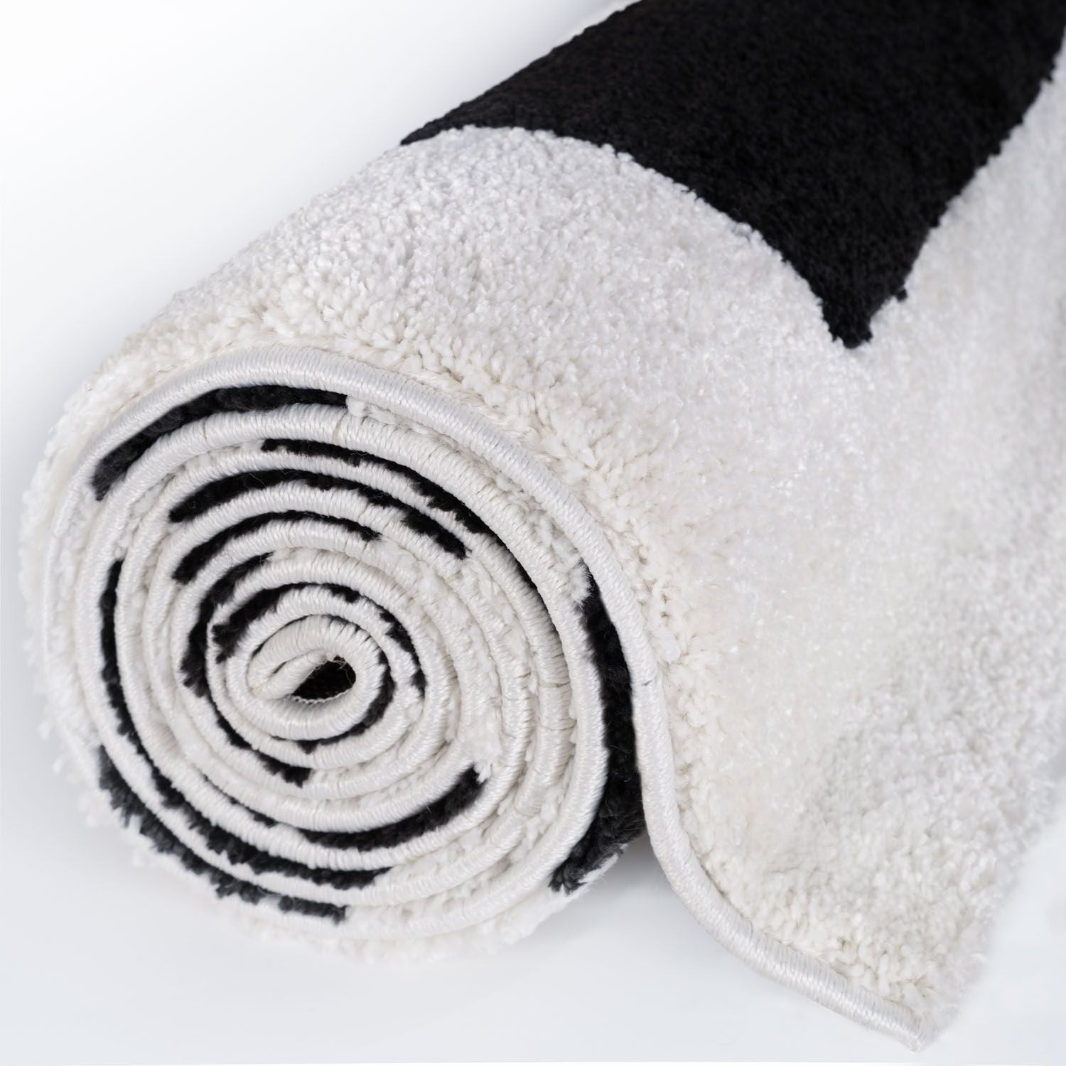 Joli Geometric Black & White Rug | Rectangular | 80x150cm − 200x290cm The Rugs