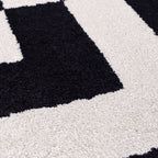 Joli Geometric Black & White Rug | Rectangular | 80x150cm − 200x290cm The Rugs