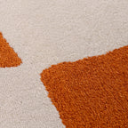 Joli Checkered Orange & White Rug | Rectangular | 80x150cm − 200x290cm The Rugs