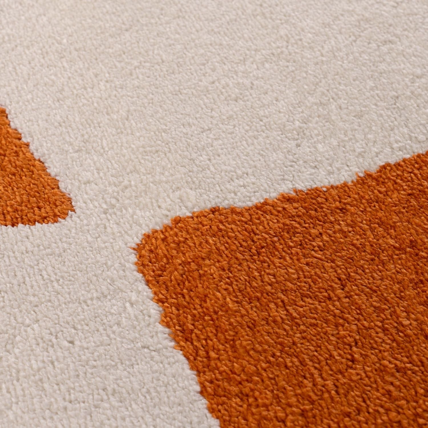Joli Checkered Orange & White Rug | Rectangular | 80x150cm − 200x290cm The Rugs