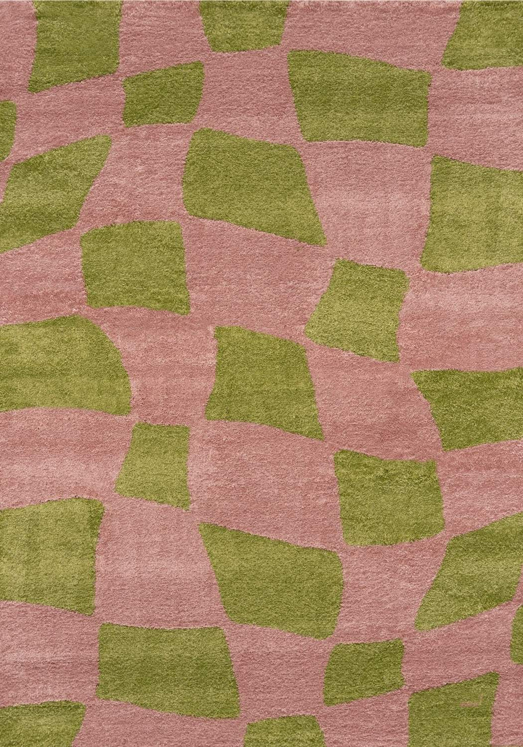Joli Checkered Green & Pink Rug | Rectangular | 80x150cm − 200x290cm The Rugs