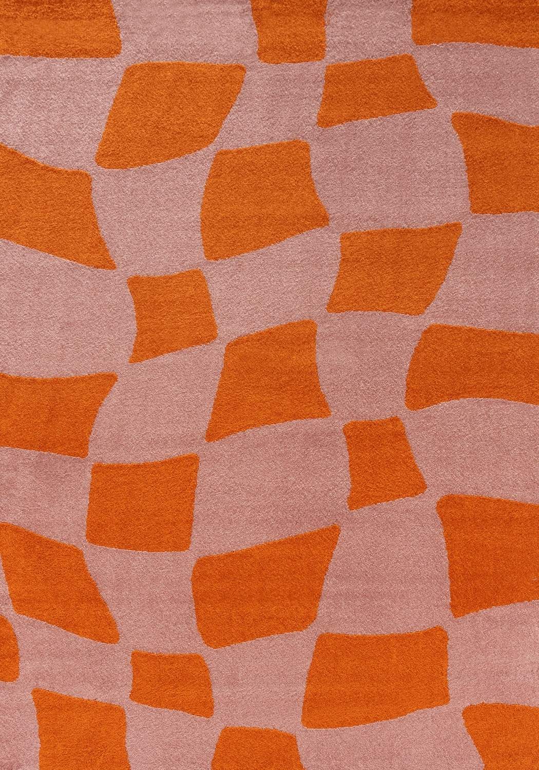 Joli Checkered Orange & Pink Rug | Rectangular | 80x150cm − 200x290cm The Rugs