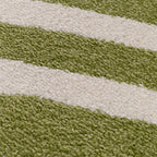 Joli Wavy Stripes Green & White Rug | Rectangular | 80x150cm − 200x290cm The Rugs
