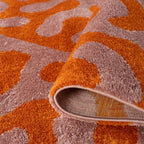 Joli Orange & Pink Doodle Rug | Rectangular | 80x150cm − 200x290cm The Rugs