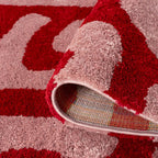 Joli Red & Pink Doodle Rug | Rectangular | 80x150cm − 200x290cm The Rugs