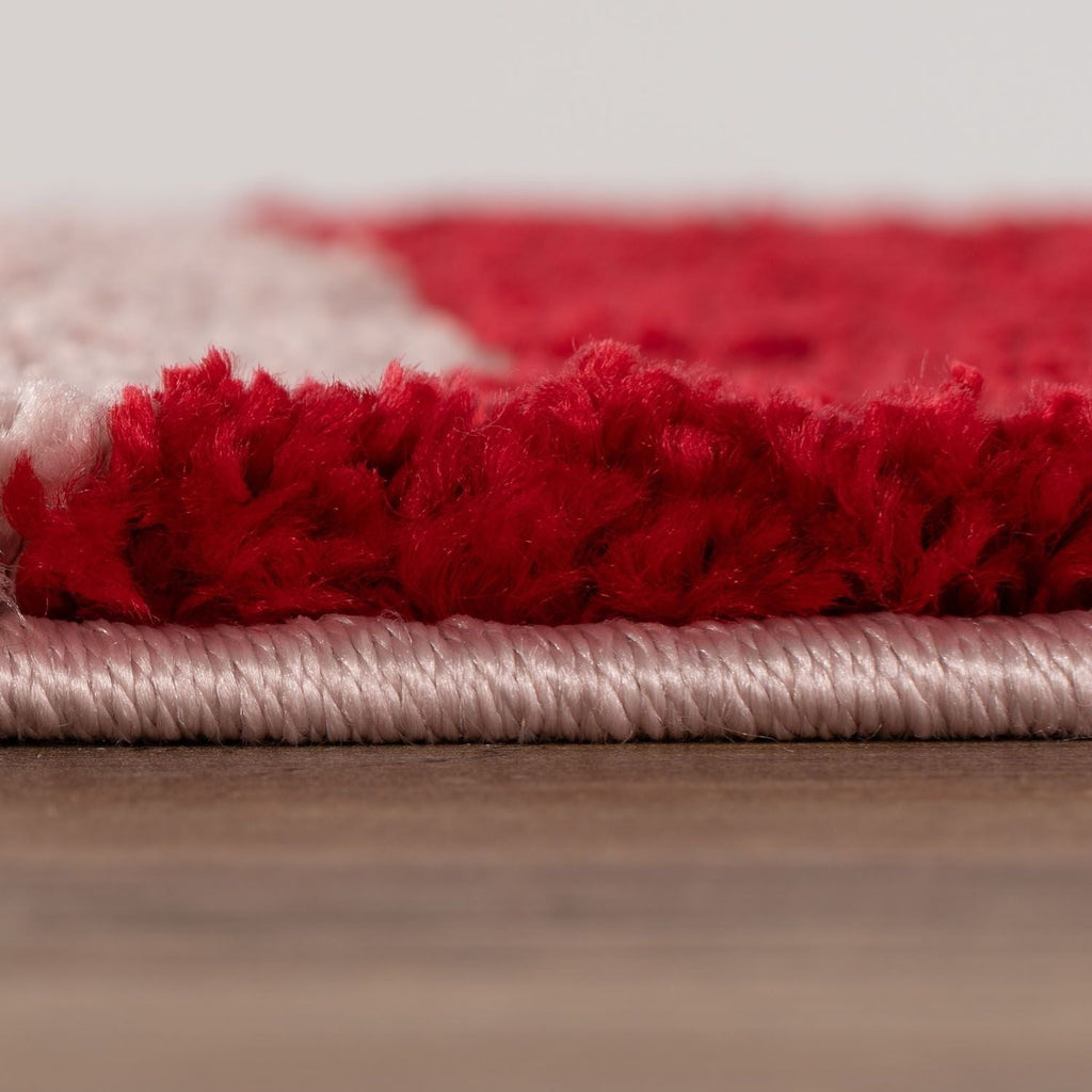 Joli Wavy Stripes Red & Pink Rug | Rectangular | 80x150cm − 200x290cm The Rugs