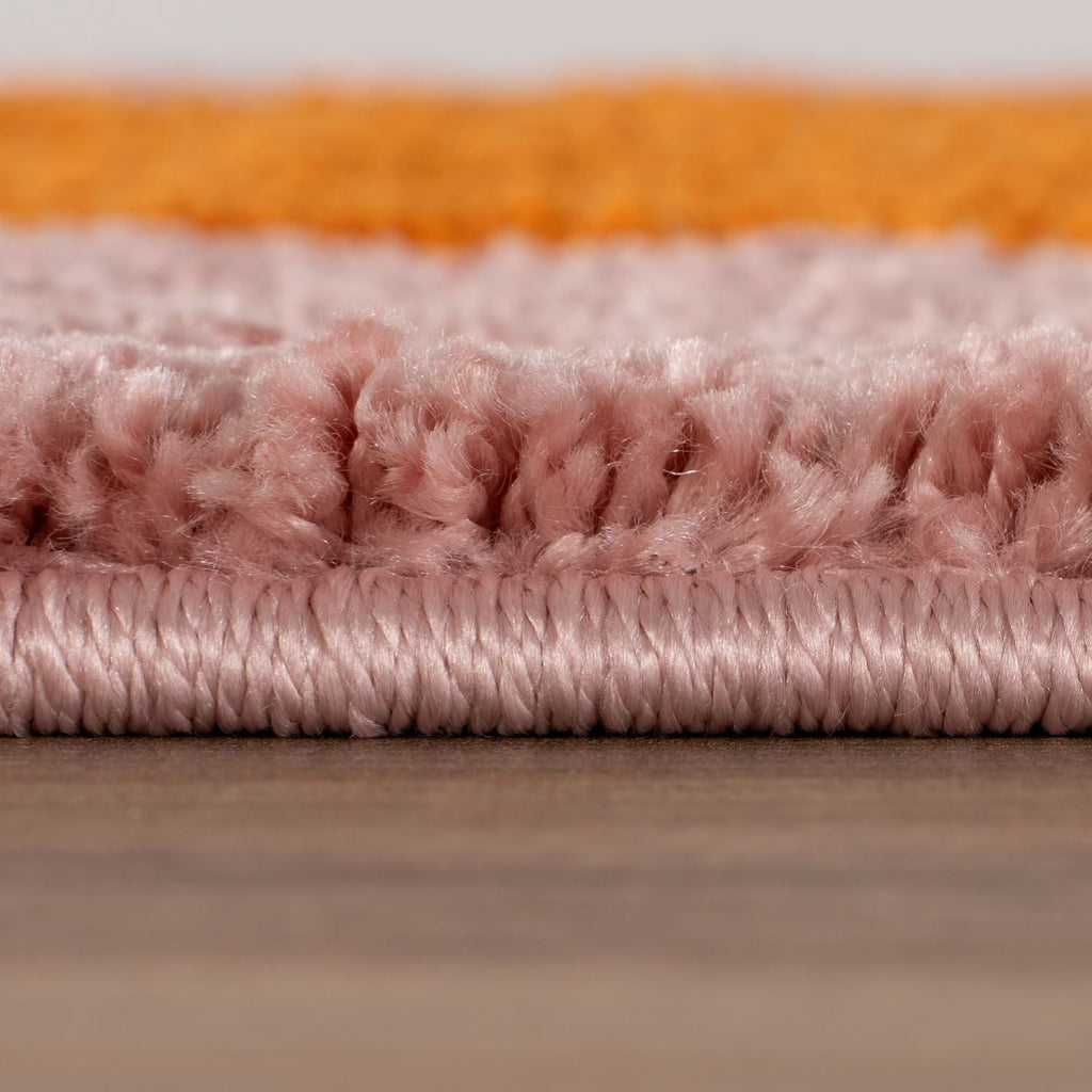 Joli Checkered Orange & Pink Rug | Rectangular | 80x150cm − 200x290cm The Rugs
