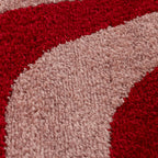 Joli Wavy Stripes Red & Pink Rug | Rectangular | 80x150cm − 200x290cm The Rugs