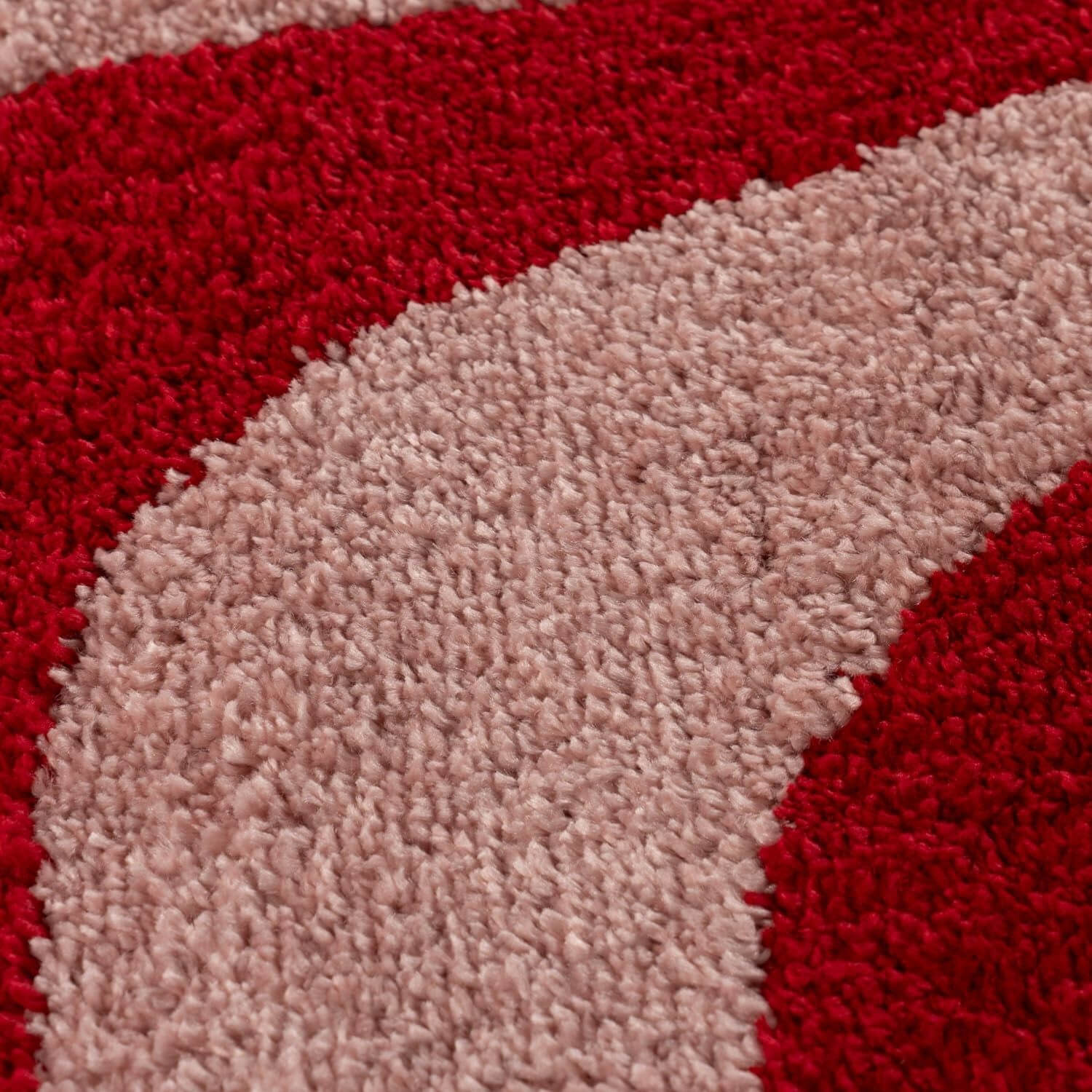 Joli Wavy Stripes Red & Pink Rug | Rectangular | 80x150cm − 200x290cm The Rugs