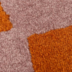 Joli Checkered Orange & Pink Rug | Rectangular | 80x150cm − 200x290cm The Rugs
