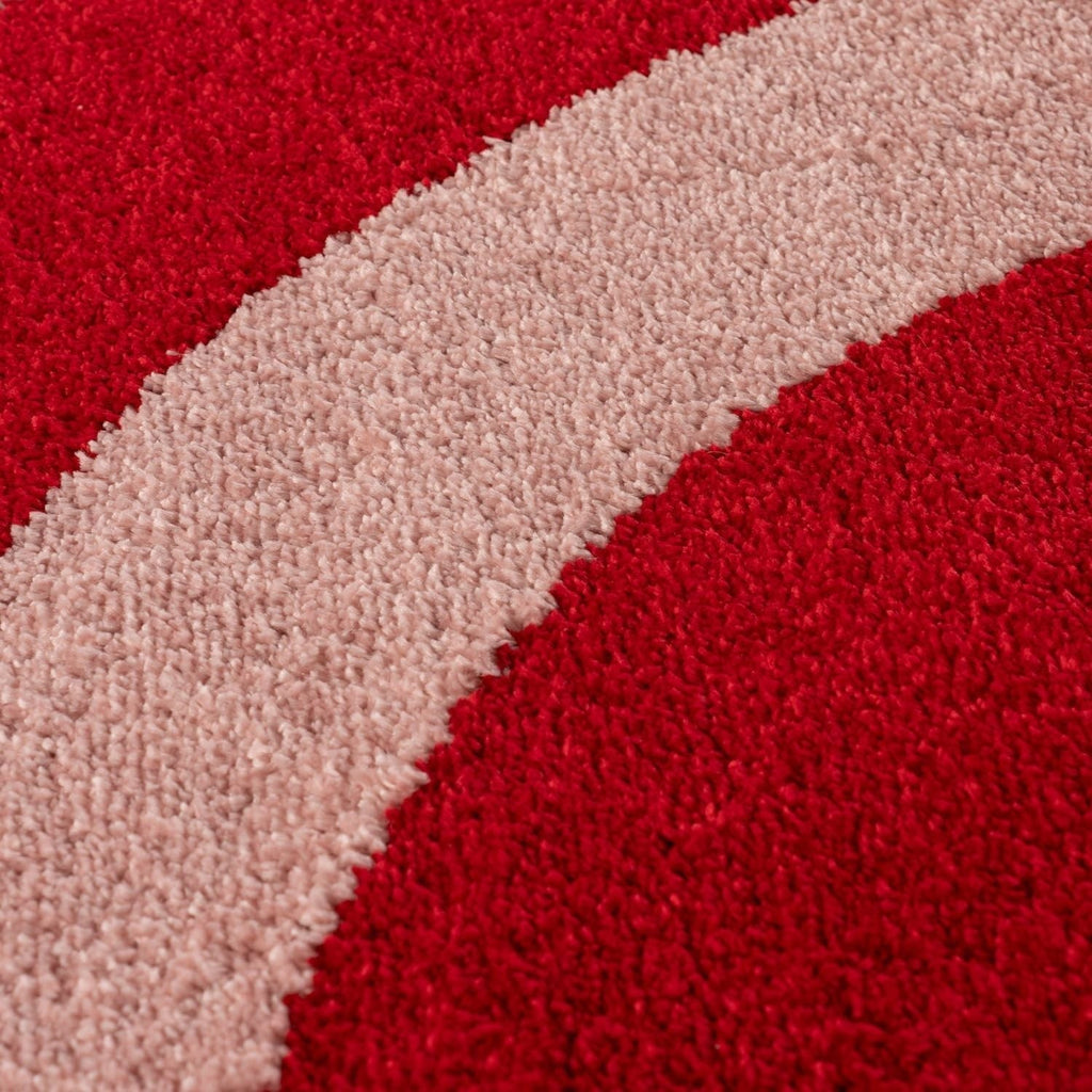 Joli Wave Red & Pink Rug | Rectangular | 80x150cm − 200x290cm The Rugs
