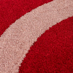 Joli Wave Red & Pink Rug | Rectangular | 80x150cm − 200x290cm The Rugs