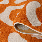 Joli Orange & White Doodle Rug | Rectangular | 80x150cm − 200x290cm The Rugs