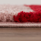Joli Wave Red & Pink Rug | Rectangular | 80x150cm − 200x290cm The Rugs