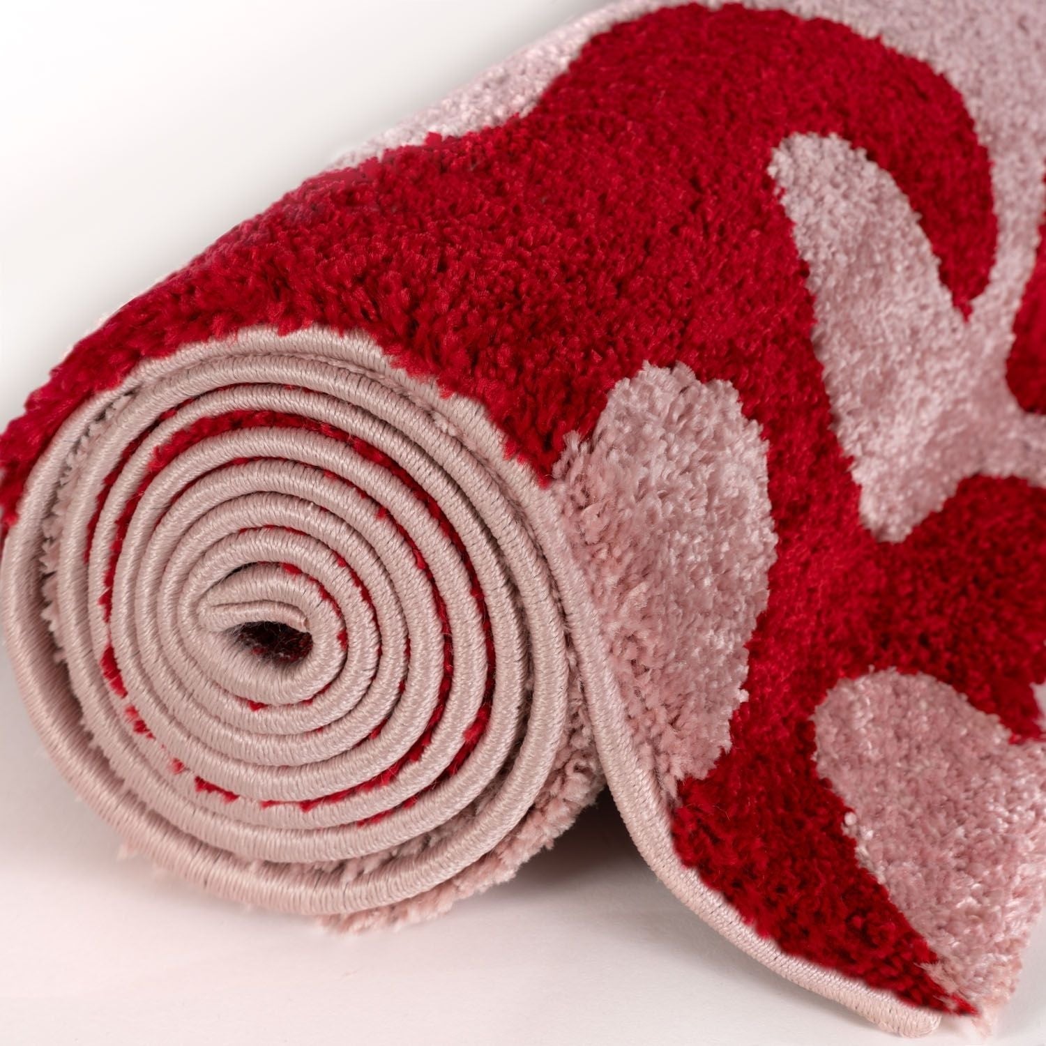 Joli Red & Pink Doodle Rug | Rectangular | 80x150cm − 200x290cm The Rugs