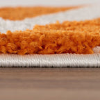 Joli Wave Orange & White Rug | Rectangular | 80x150cm − 200x290cm The Rugs