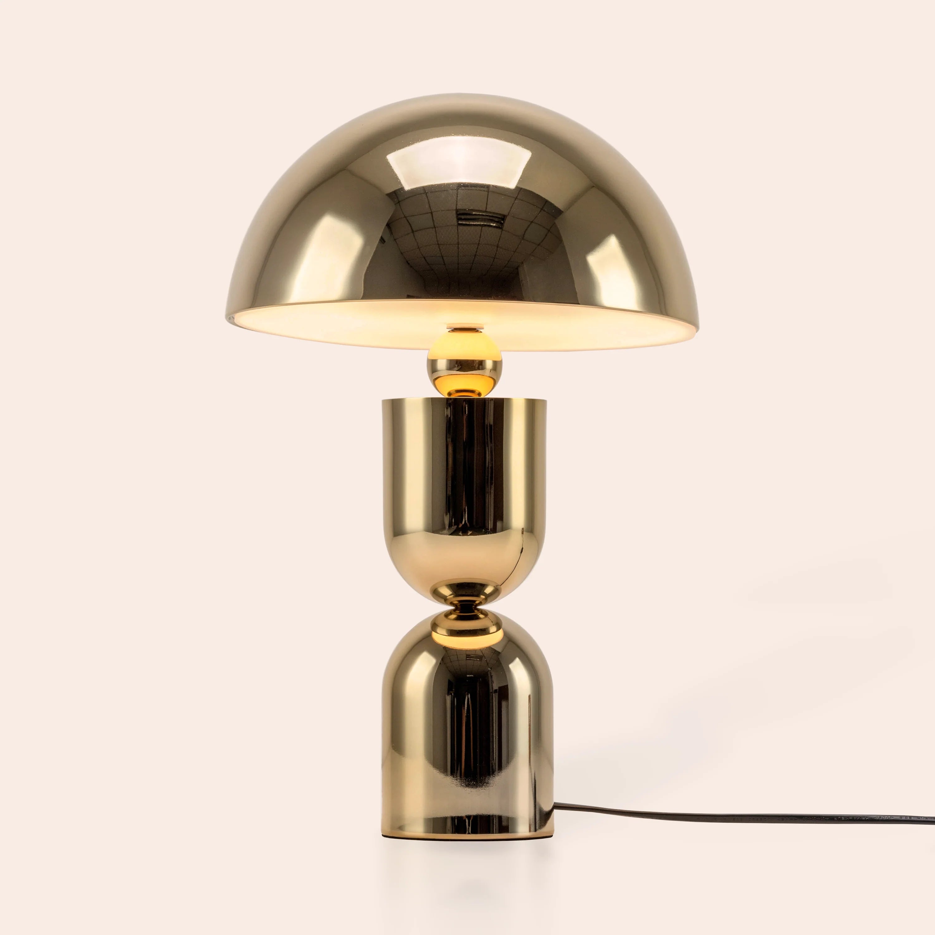 Brass Dome Mushroom Table Lamp − Houseof houseof.com
